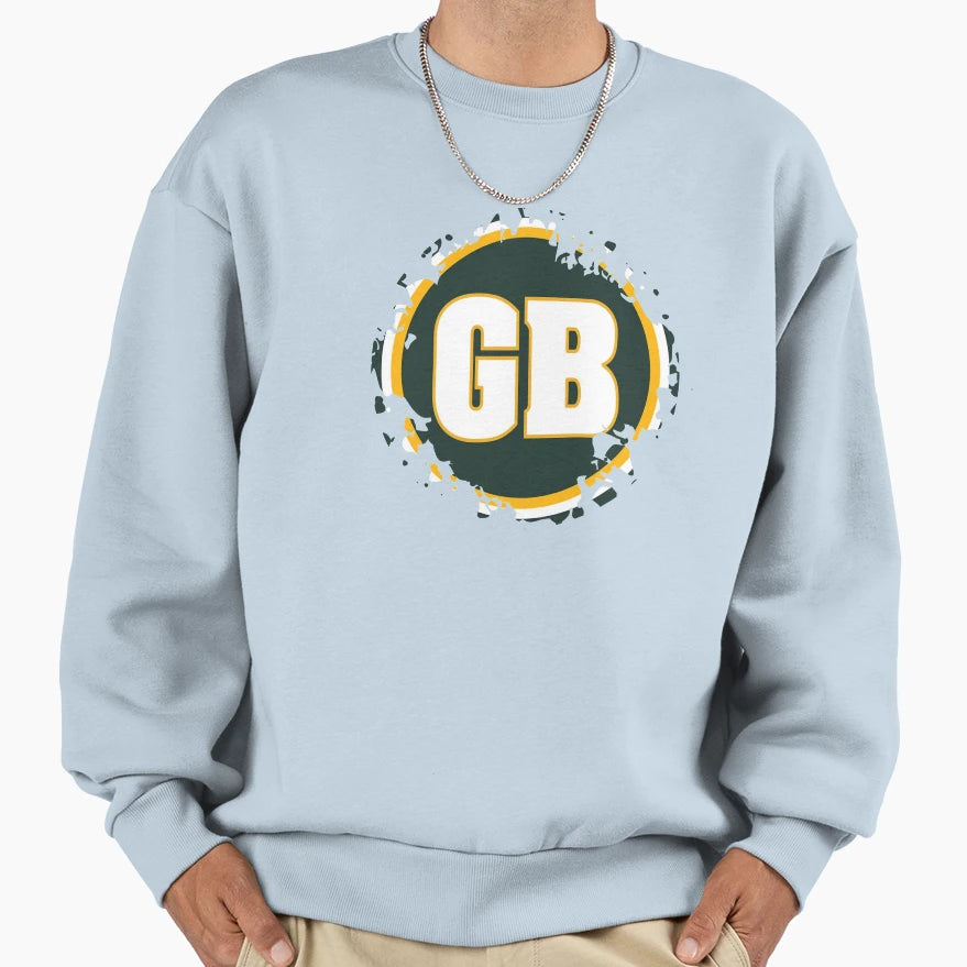 Green Bay Tattered Sweatshirt - Fun Novelty Design Unisex - T-Shirt, Sweatshirt, Hoodie