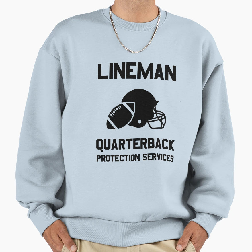 Football Lineman Player Funny Sweatshirt - Novelty Apparel Unisex - T-Shirt, Sweatshirt, Hoodie