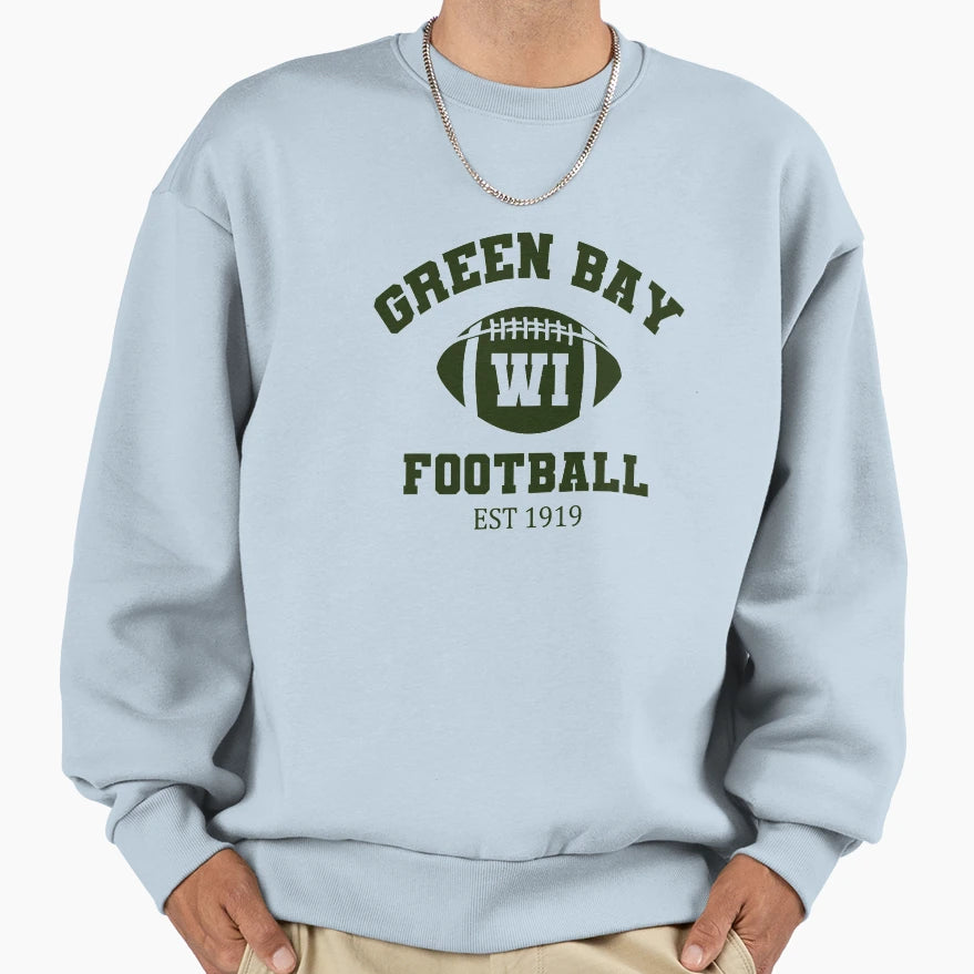 Green Bay Football Wi Sweatshirt - Novelty Apparel Men Women - T-Shirt, Sweatshirt, Hoodie