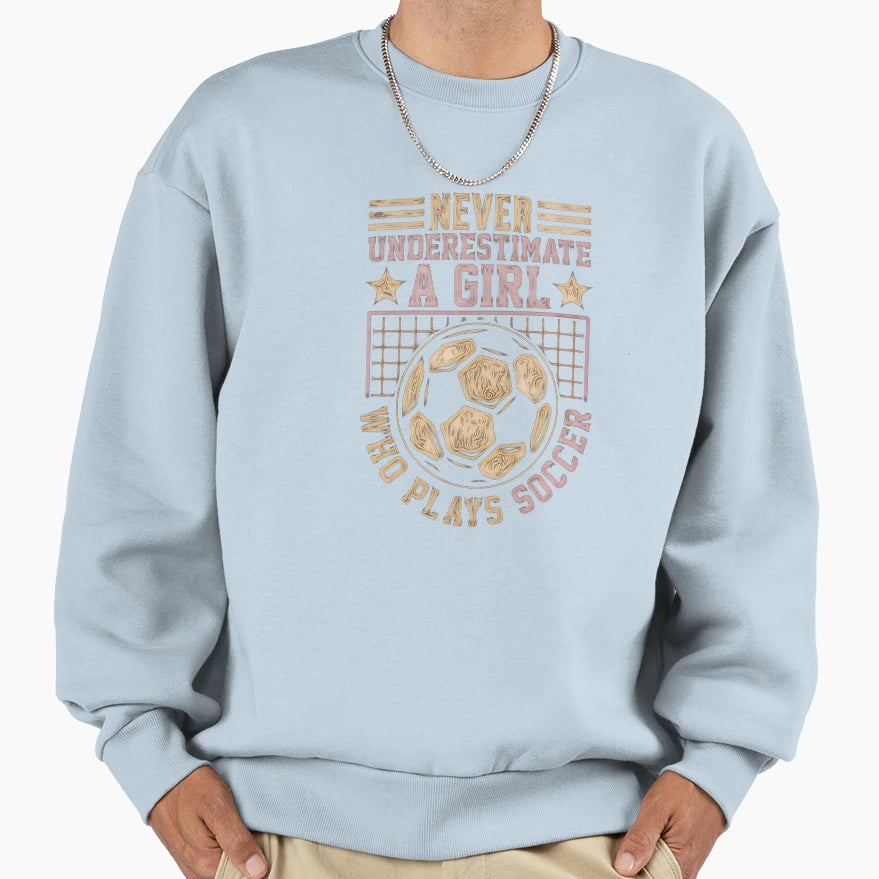 Soccer Football Scorer Striker Kick Sweatshirt - Trendy Graphic for Adults - T-Shirt, Sweatshirt, Hoodie