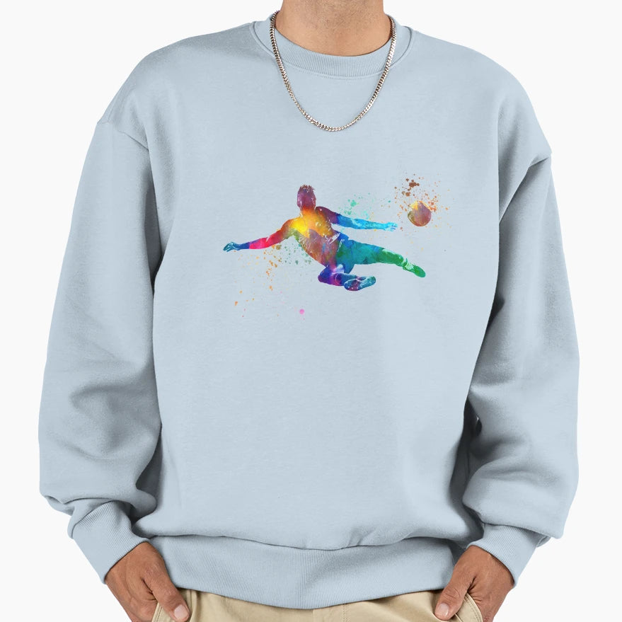 Soccer Footballer Sweatshirt - Trendy Graphic Unisex - T-Shirt, Sweatshirt, Hoodie
