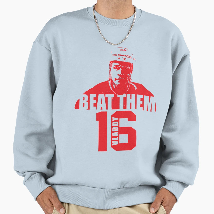Beat Them Vladimir Konstantinov Sweatshirt - Minimalist Print Men Women - T-Shirt, Sweatshirt, Hoodie