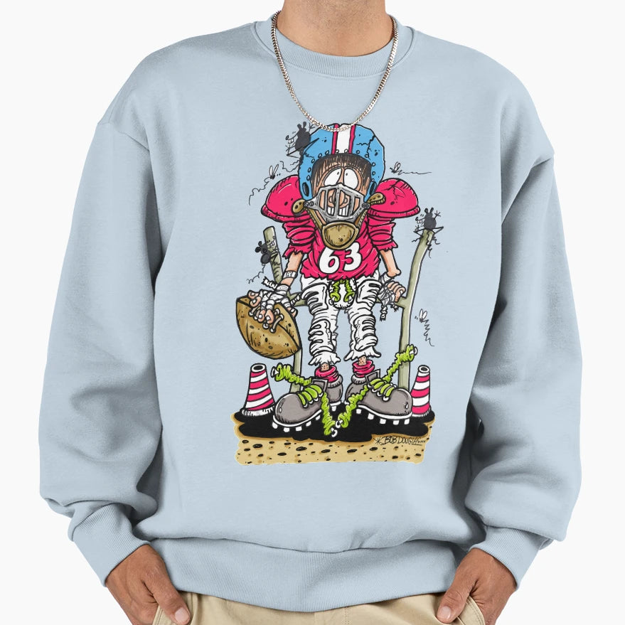 Time Football Football Player Sweatshirt - Trendy Graphic Men Women - T-Shirt, Sweatshirt, Hoodie