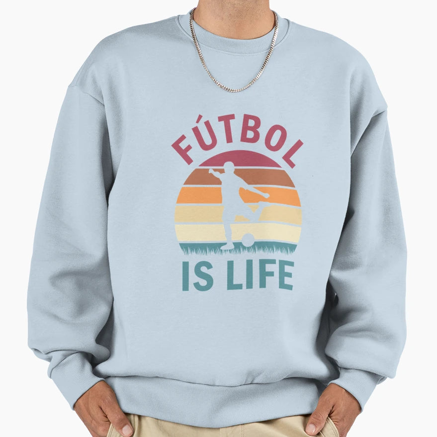 F Tbol Is Life Football And Sweatshirt - Minimalist Print for Adults - T-Shirt, Sweatshirt, Hoodie
