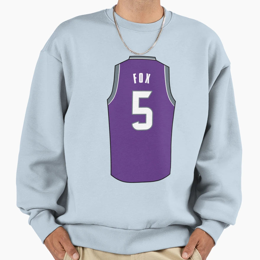 De Aaron Fox Jersey Sweatshirt - Streetwear Style Unisex - T-Shirt, Sweatshirt, Hoodie