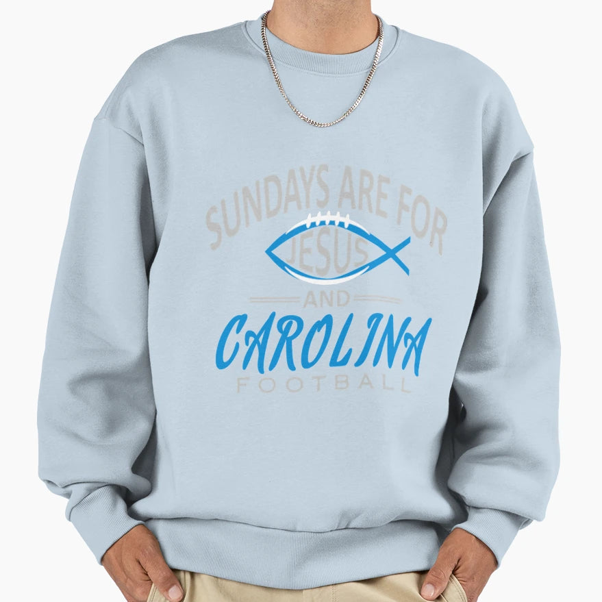 Sundays Are Jesus Carolina Funny T-Shirt - Minimalist Print Men Women - T-Shirt, Sweatshirt, Hoodie