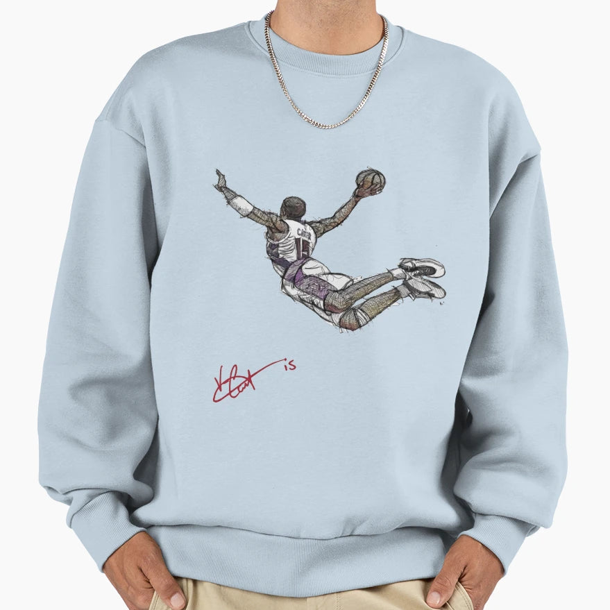 Vince Carter Flying Signature Sweatshirt - Graphic Print for Adults - T-Shirt, Sweatshirt, Hoodie