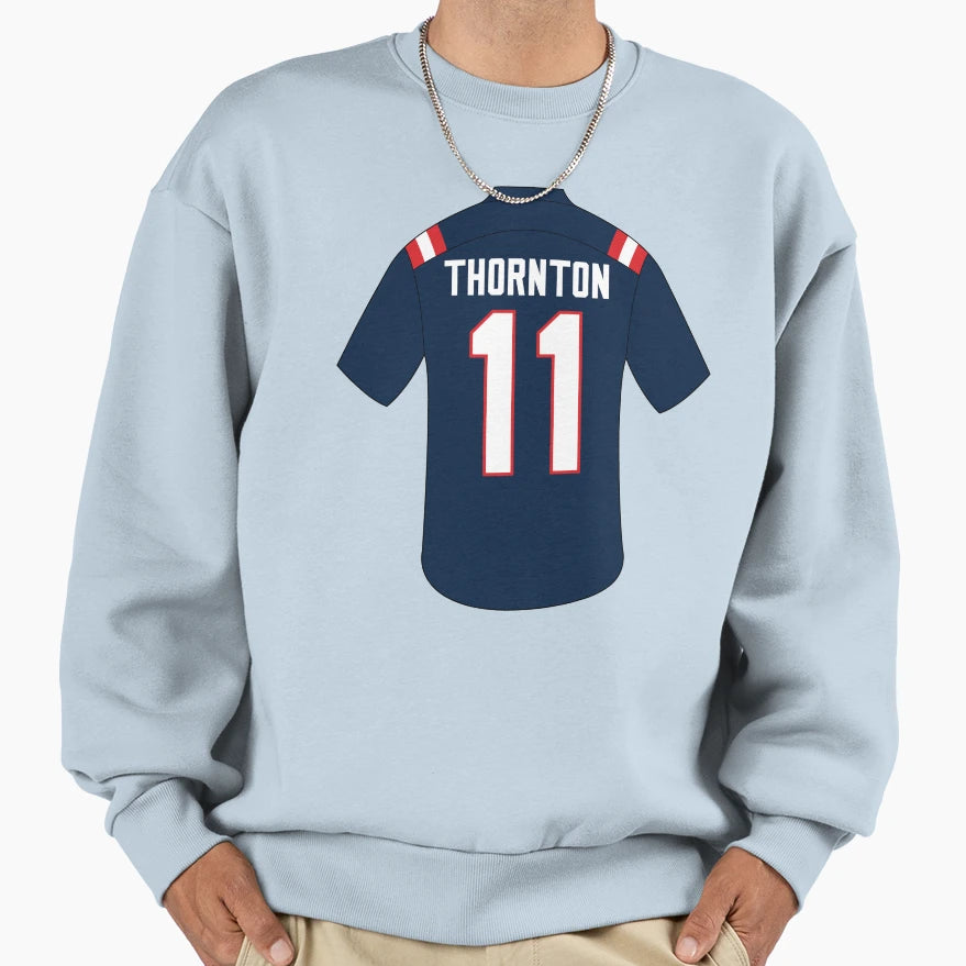 Tyquan Thornton Jersey Number 11 Sweatshirt - Fun Novelty Design for Adults - T-Shirt, Sweatshirt, Hoodie