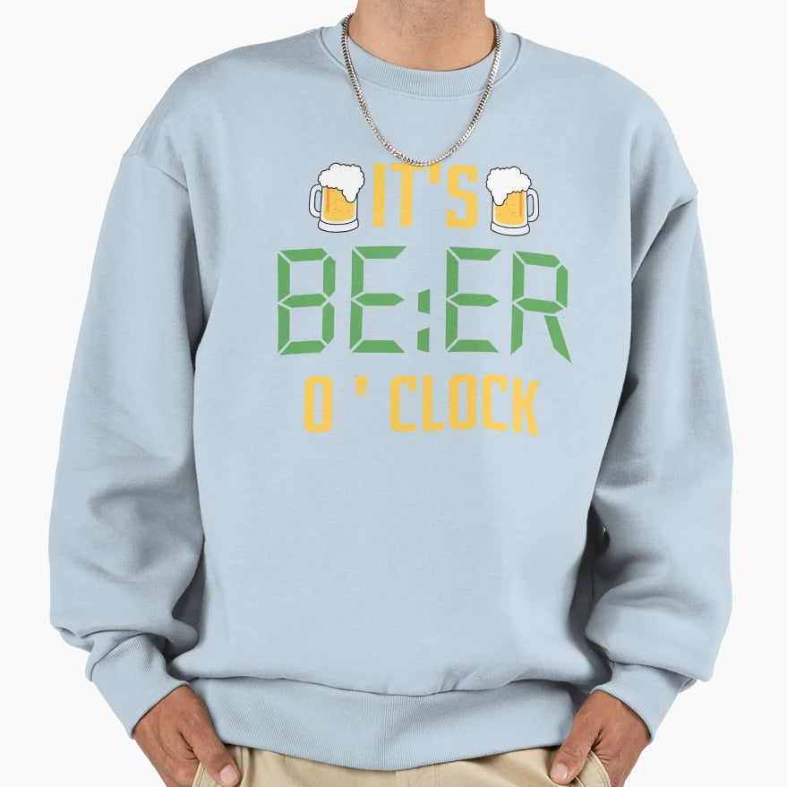 Funny Beer Time Sweatshirt - Novelty Apparel Unisex - T-Shirt, Sweatshirt, Hoodie