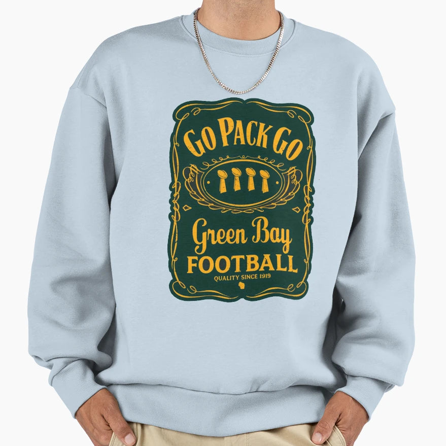 Go Pack Go Green Bay And T-Shirt - Fun Novelty Design Unisex - T-Shirt, Sweatshirt, Hoodie