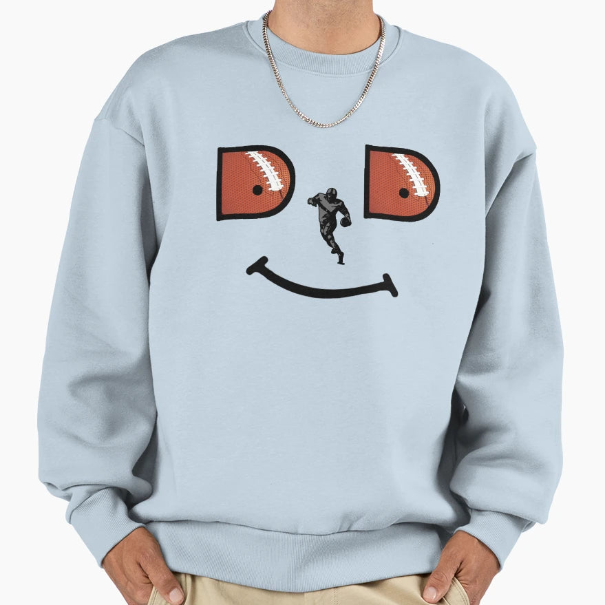 Football Dad Sweatshirt - Trendy Graphic for Adults - T-Shirt, Sweatshirt, Hoodie
