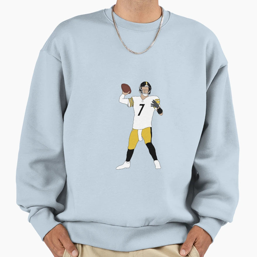 Pittsburgh Steelers Ben Sweatshirt - Minimalist Print for Adults - T-Shirt, Sweatshirt, Hoodie