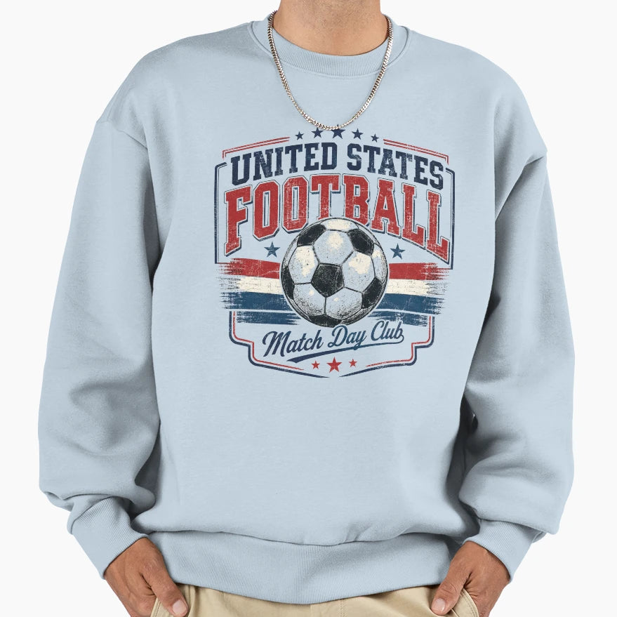 United States Football Match Day Club T-Shirt - Aesthetic Graphic Unisex - T-Shirt, Sweatshirt, Hoodie