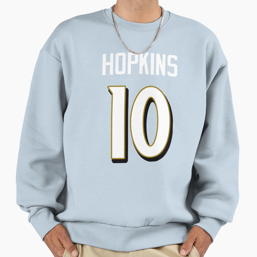 Deandre Hopkins 10 Ravens Sweatshirt - Trendy Graphic Unisex - T-Shirt, Sweatshirt, Hoodie