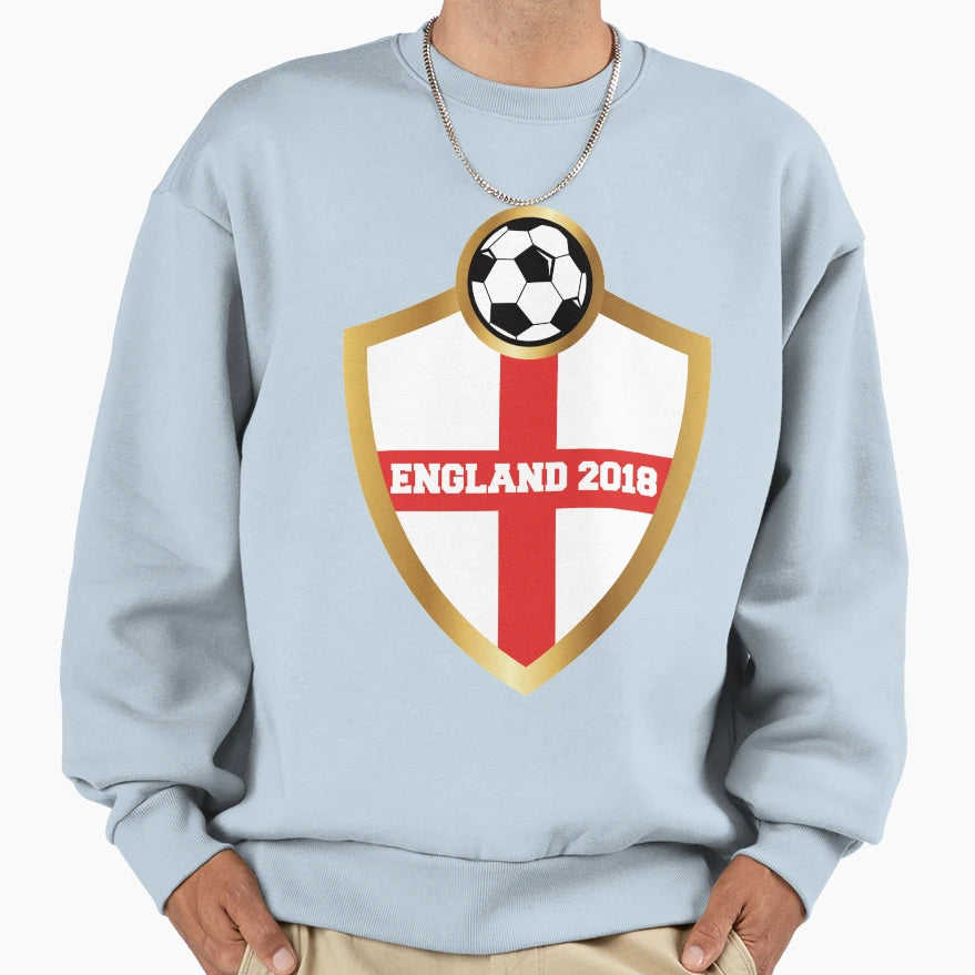 England 2018 National Soccer Team Sweatshirt - Unique Graphic Men Women - T-Shirt, Sweatshirt, Hoodie