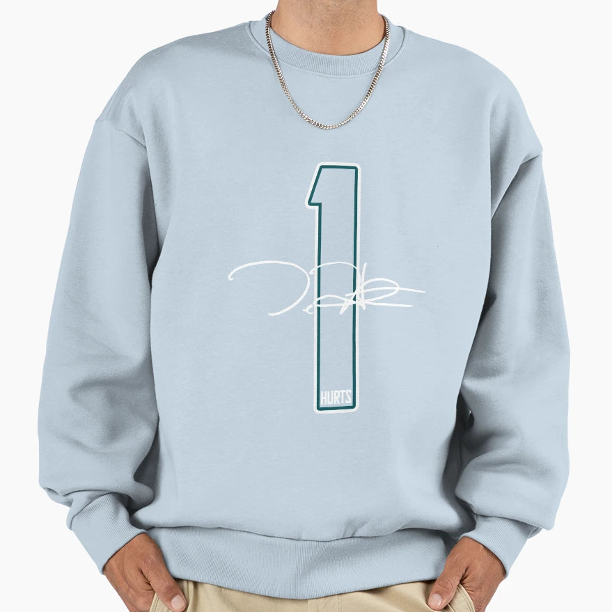 Hurts Signature Sweatshirt - Unique Graphic Men Women - T-Shirt, Sweatshirt, Hoodie