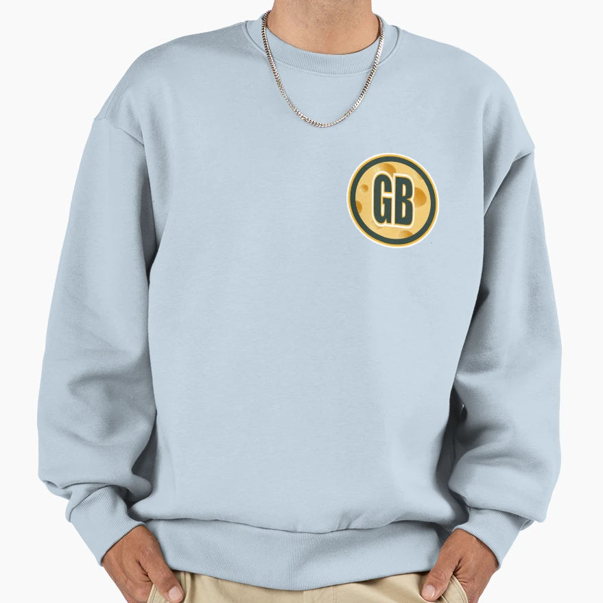 Gb Cheese Circle Sweatshirt - Casual Everyday Wear Men Women - T-Shirt, Sweatshirt, Hoodie