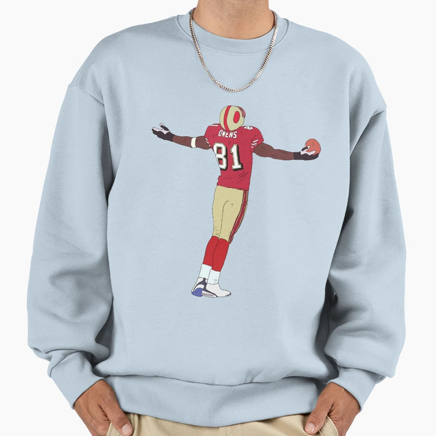 Terrell Owens Celebration Sweatshirt - Aesthetic Graphic Unisex - T-Shirt, Sweatshirt, Hoodie