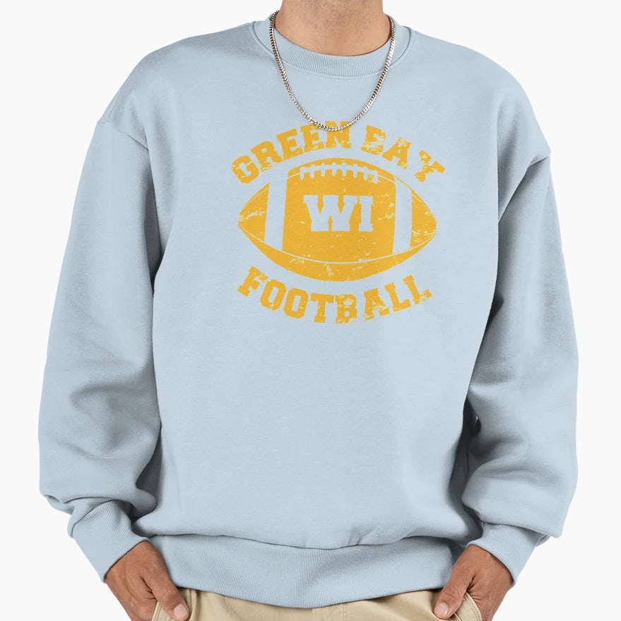 Green Bay Football Sweatshirt - Custom Art Print Men Women - T-Shirt, Sweatshirt, Hoodie