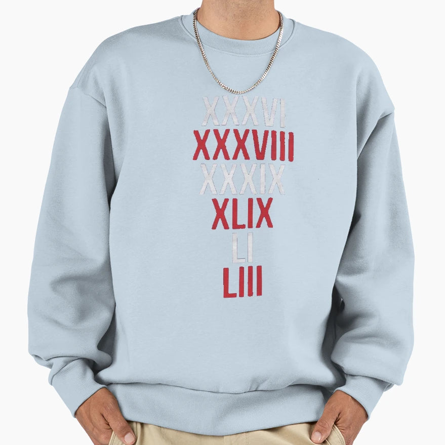 New England Patriots 6X Super Bowl Sweatshirt - Unique Graphic Unisex - T-Shirt, Sweatshirt, Hoodie