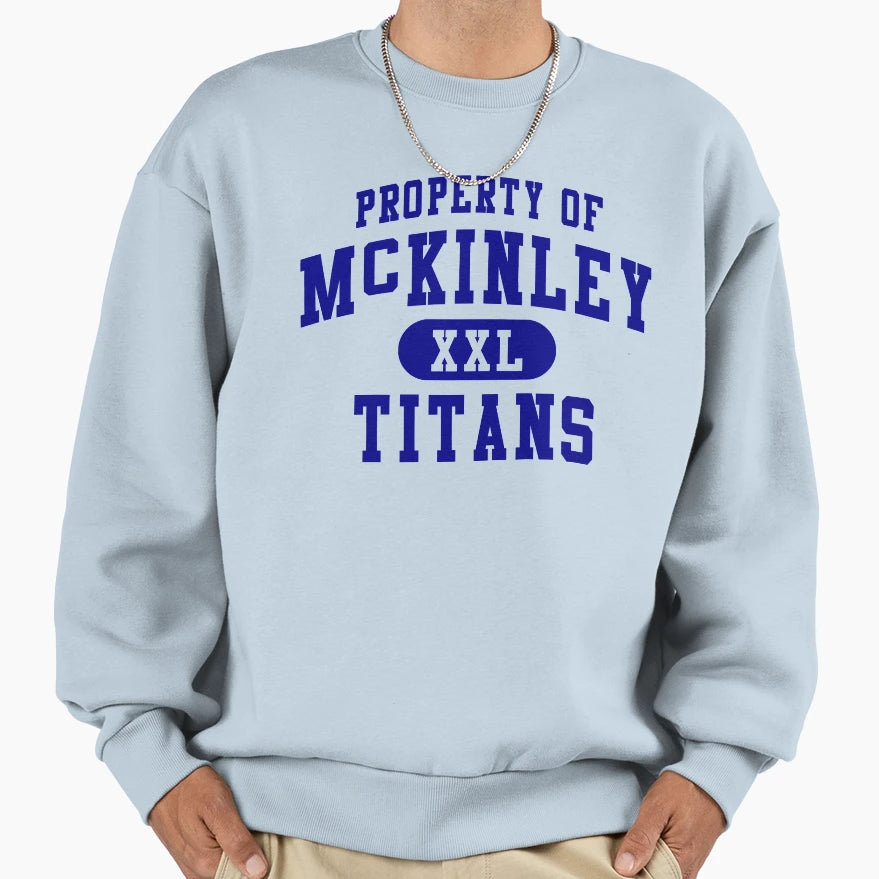 Glee Mckinley Titans Blue Sweatshirt - Minimalist Print Men Women - T-Shirt, Sweatshirt, Hoodie