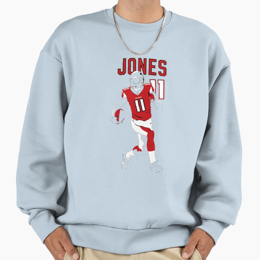 Julio Jones Atlanta 11 Football Art Sweatshirt - Novelty Apparel Unisex - T-Shirt, Sweatshirt, Hoodie