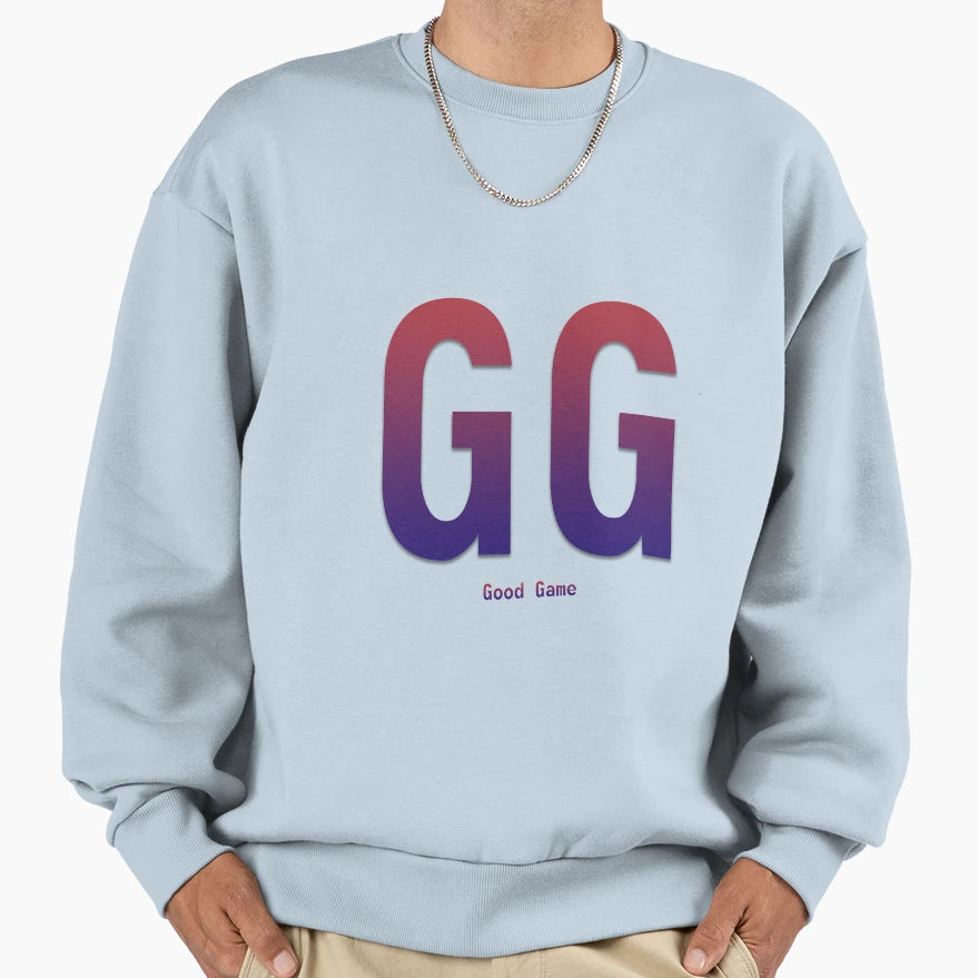 Slogan Gg Good Game Bodbeli Sweatshirt - Trendy Graphic for Adults - T-Shirt, Sweatshirt, Hoodie