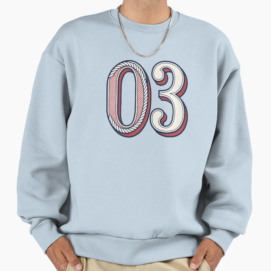 Number 03 Sweatshirt - Aesthetic Graphic Unisex - T-Shirt, Sweatshirt, Hoodie