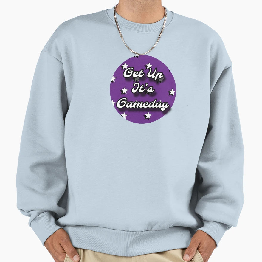 Purple Game Day Sweatshirt - Fun Novelty Design for Adults - T-Shirt, Sweatshirt, Hoodie