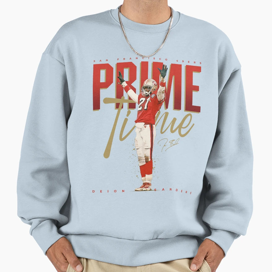 Deion Sanders San Francisco Sweatshirt - Minimalist Print Men Women - T-Shirt, Sweatshirt, Hoodie