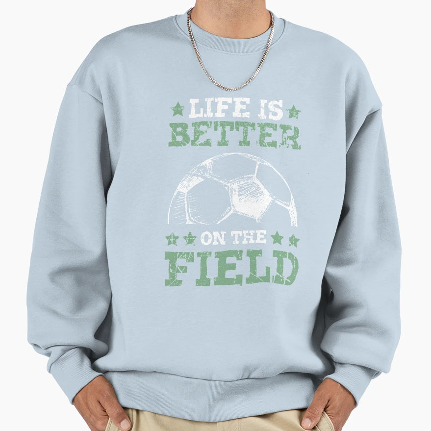 Funny Gifts Soccer Players And Sweatshirt - Aesthetic Graphic Men Women - T-Shirt, Sweatshirt, Hoodie
