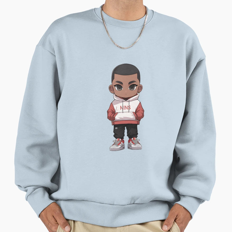 North West Cartoon Character Sweatshirt - Novelty Apparel Men Women - T-Shirt, Sweatshirt, Hoodie