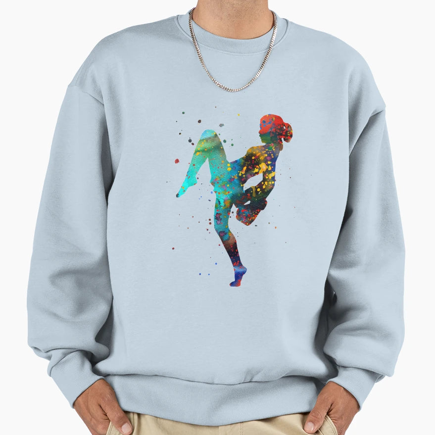 Lady Muay Thai Boxing Muay Thai Sweatshirt - Graphic Print for Adults - T-Shirt, Sweatshirt, Hoodie
