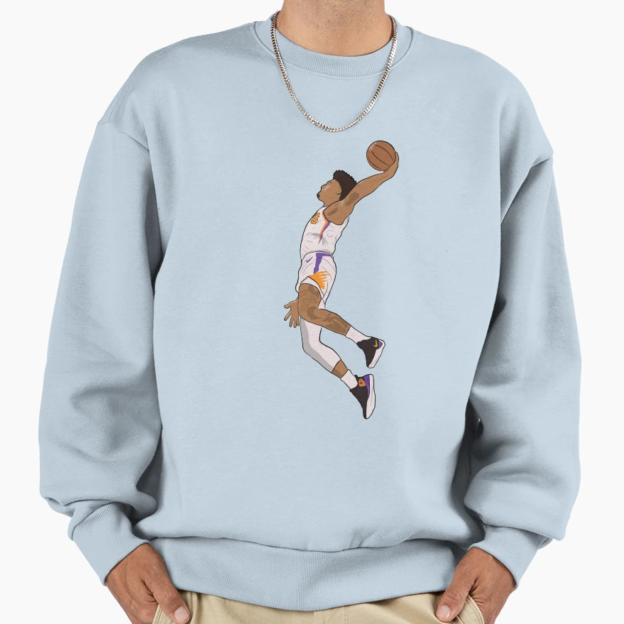 Kelly Oubre Jr Minimalist Dunk Sweatshirt - Novelty Apparel Unisex - T-Shirt, Sweatshirt, Hoodie
