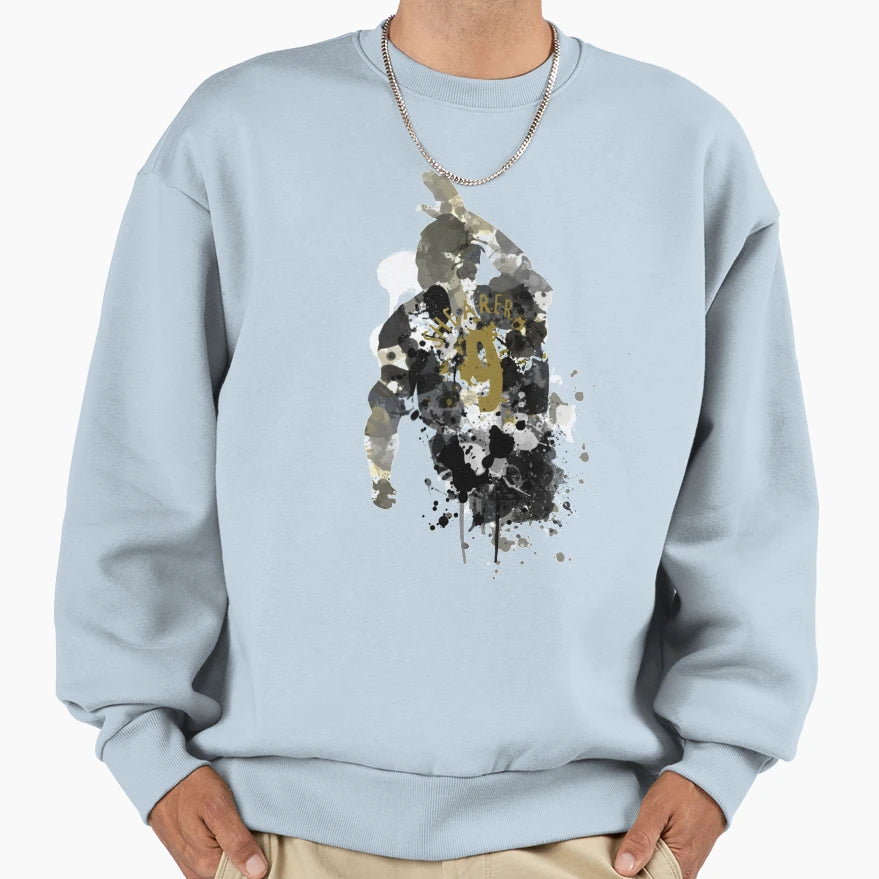 Alan Shearer Newcastle United Legend Art Sweatshirt - Graphic Print Unisex - T-Shirt, Sweatshirt, Hoodie