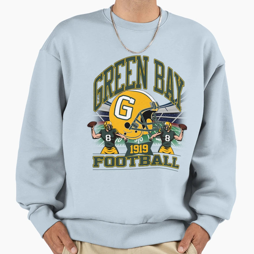 Green Bay Football Gridiron Sweatshirt - Casual Everyday Wear for Adults - T-Shirt, Sweatshirt, Hoodie