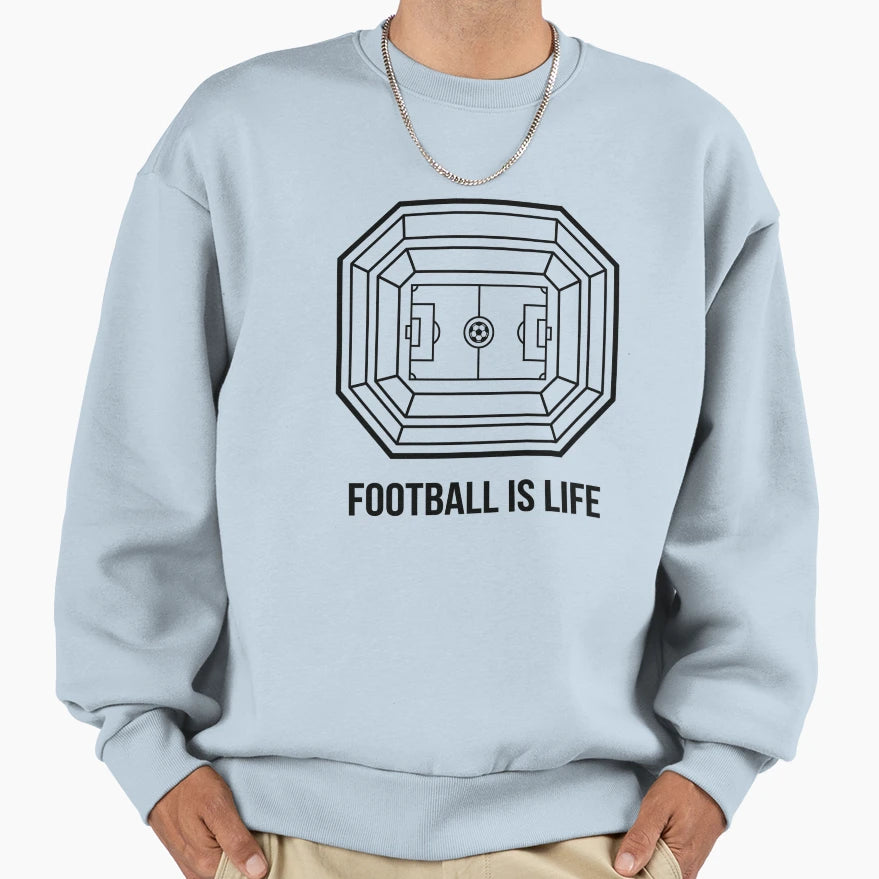 Minimalist Football Stadium Sweatshirt - Novelty Apparel for Adults - T-Shirt, Sweatshirt, Hoodie
