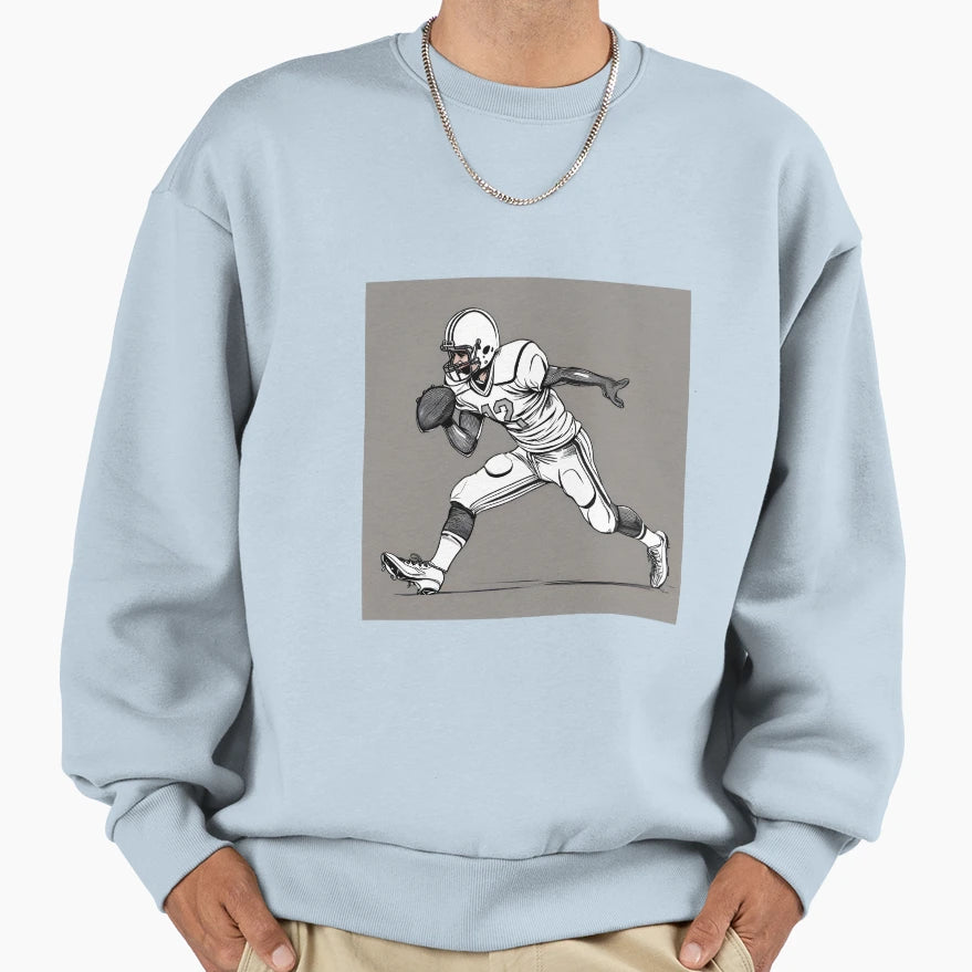Football Sweatshirt - Casual Everyday Wear for Adults - T-Shirt, Sweatshirt, Hoodie