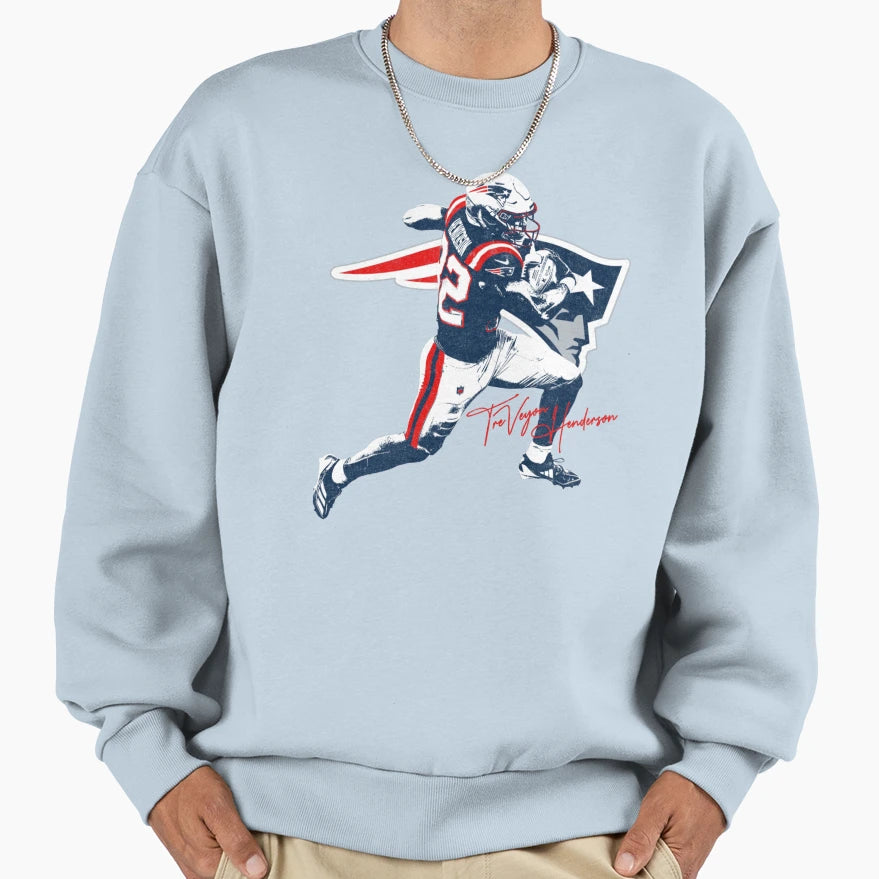 Treveyon Henderson Variant Football Sweatshirt - Unique Graphic for Adults - T-Shirt, Sweatshirt, Hoodie