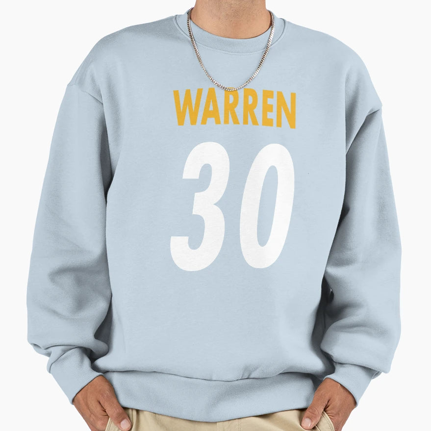 Jaylen Warren 30 Steelers Sweatshirt - Novelty Apparel for Adults - T-Shirt, Sweatshirt, Hoodie