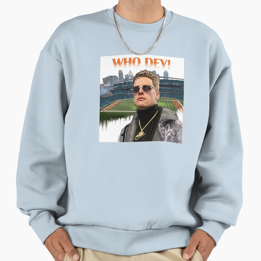 Mvp Burrow Sweatshirt - Graphic Print Men Women - T-Shirt, Sweatshirt, Hoodie