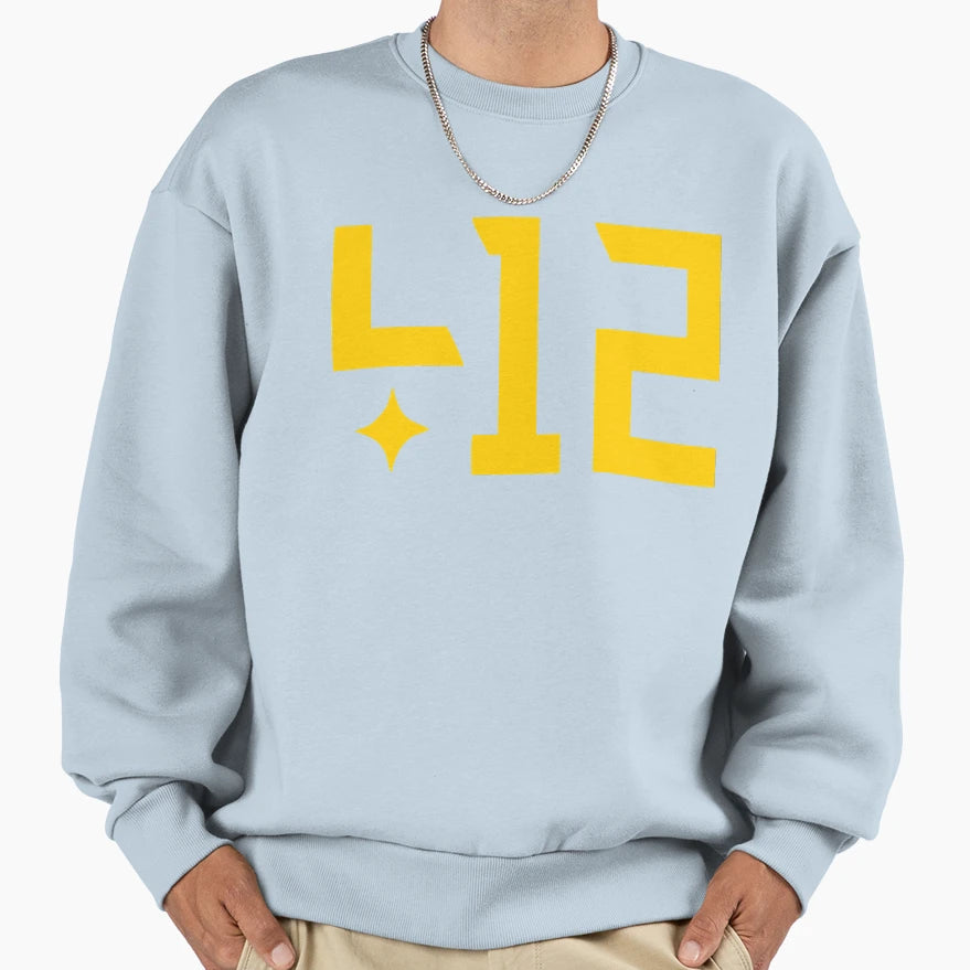 412 Pittsburgh Sweatshirt - Unique Graphic Unisex - T-Shirt, Sweatshirt, Hoodie