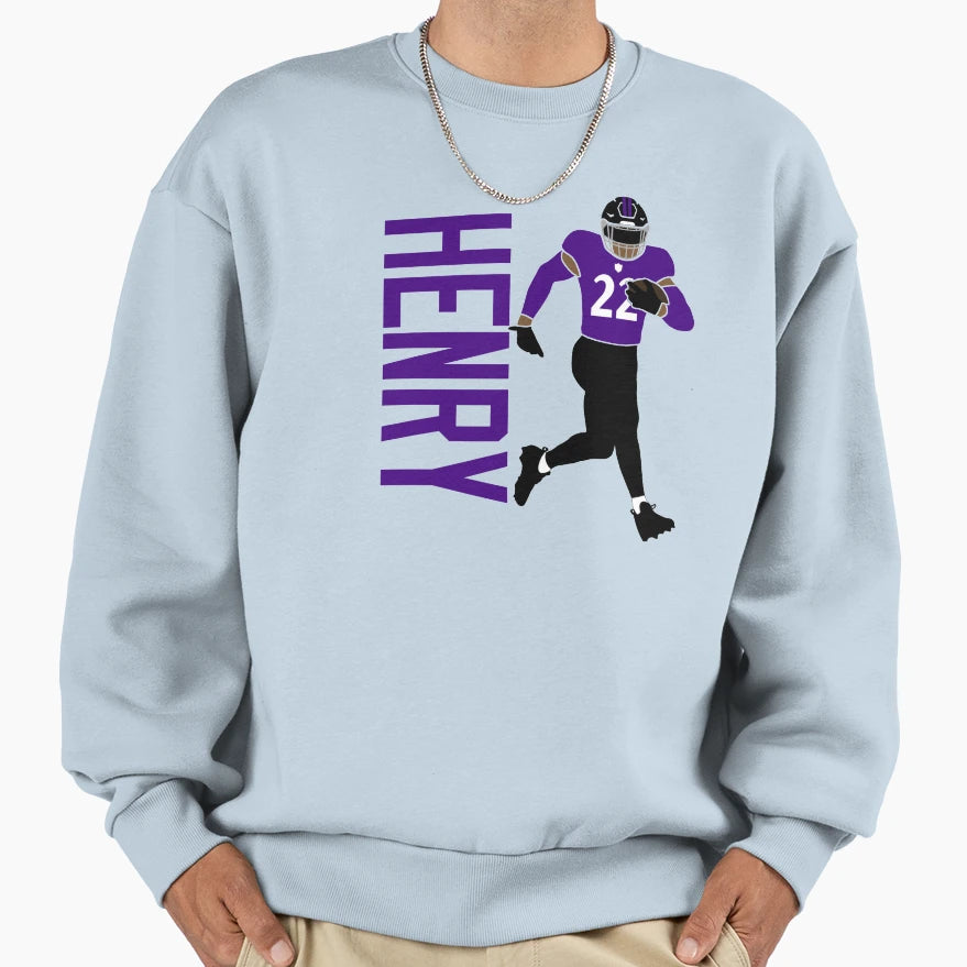 Henry 22 Baltimore Football Sweatshirt - Custom Art Print for Adults - T-Shirt, Sweatshirt, Hoodie