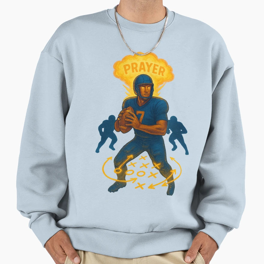 Prayer Warrior Sports Gym Bag Sweatshirt - Fun Novelty Design for Adults - T-Shirt, Sweatshirt, Hoodie