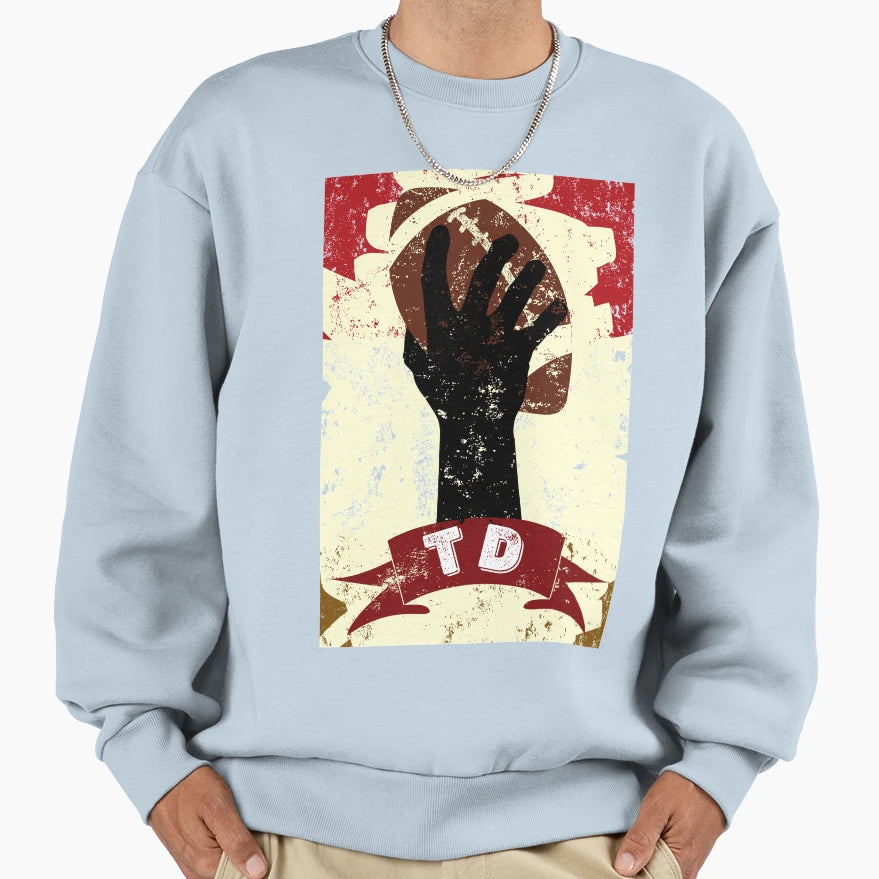 Touchdown Football Sweatshirt - Graphic Print Unisex - T-Shirt, Sweatshirt, Hoodie