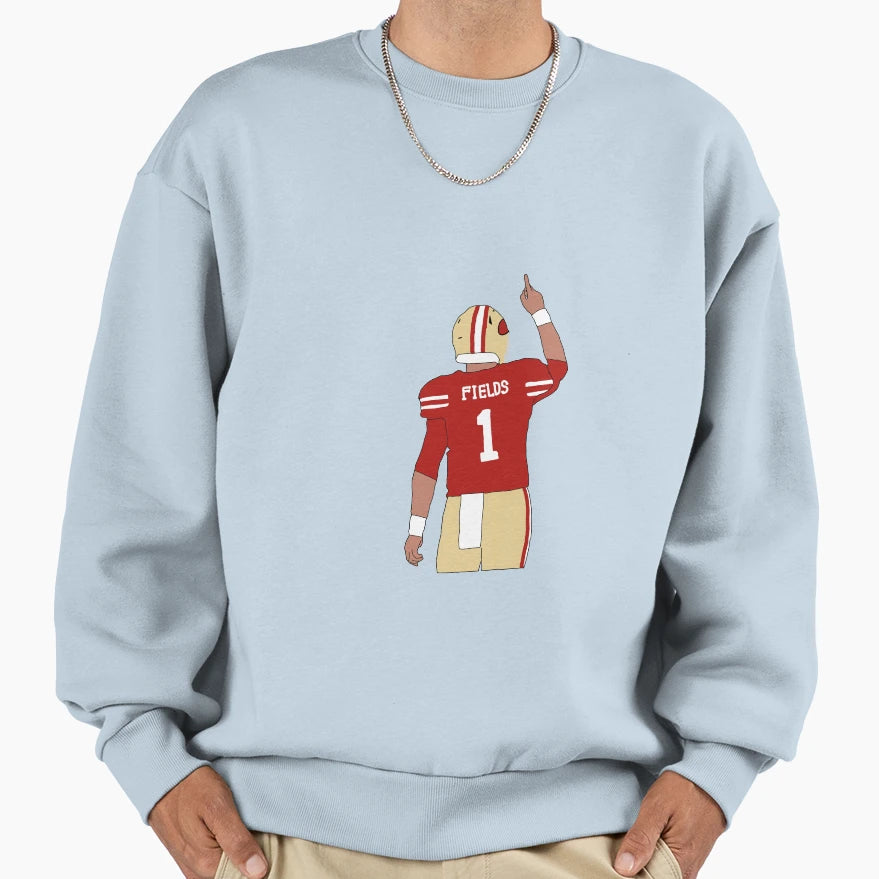 San Francisco 49Ers Justin Fields Sweatshirt - Streetwear Style Unisex - T-Shirt, Sweatshirt, Hoodie