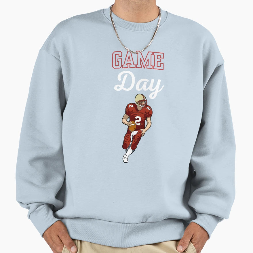 Game Day Best American Football Sweatshirt - Aesthetic Graphic Men Women - T-Shirt, Sweatshirt, Hoodie