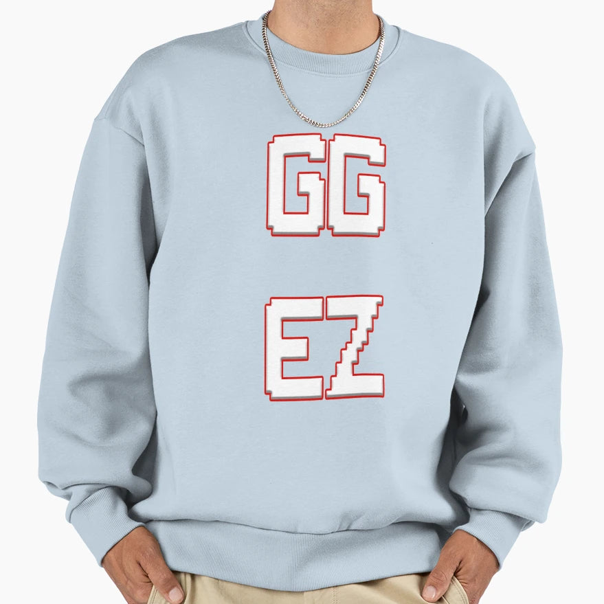 Gg Ez Good Game Easy Game Sweatshirt - Aesthetic Graphic Men Women - T-Shirt, Sweatshirt, Hoodie
