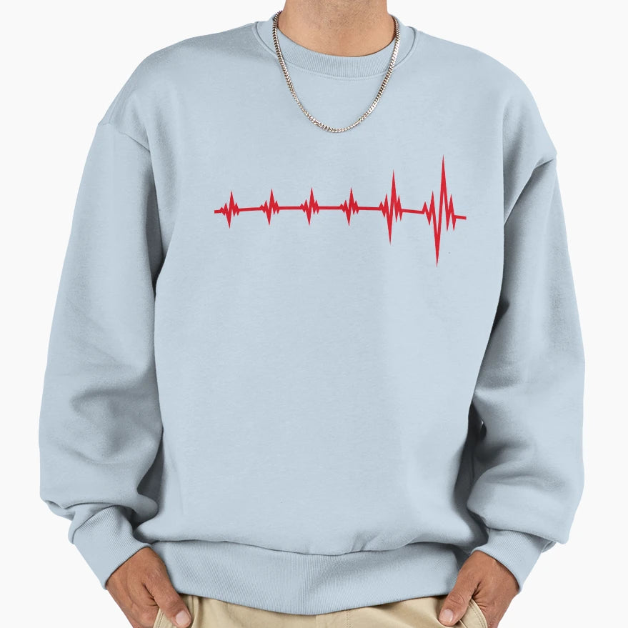 Heartbeat Alive Love Passion Sweatshirt - Custom Art Print Unisex - T-Shirt, Sweatshirt, Hoodie