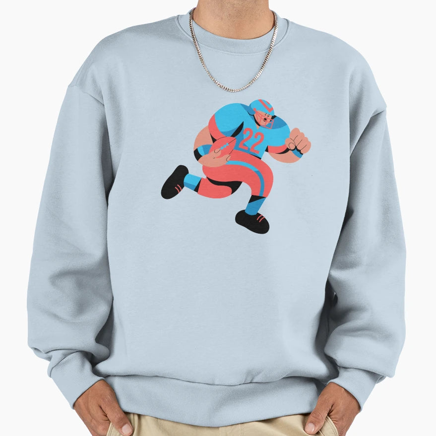 Star American Football Player Nr 22 Sweatshirt - Unique Graphic Men Women - T-Shirt, Sweatshirt, Hoodie